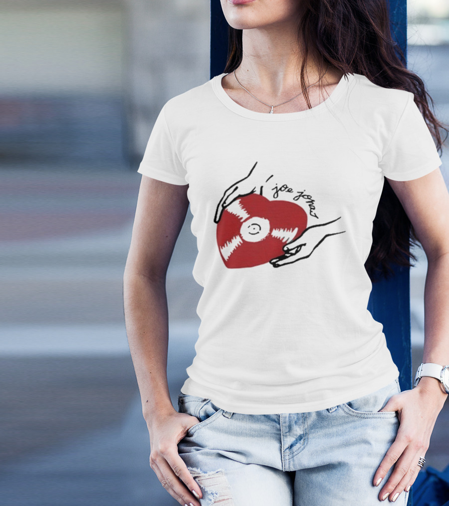 Joe Jonas Vinyl Heart Record T-Shirt