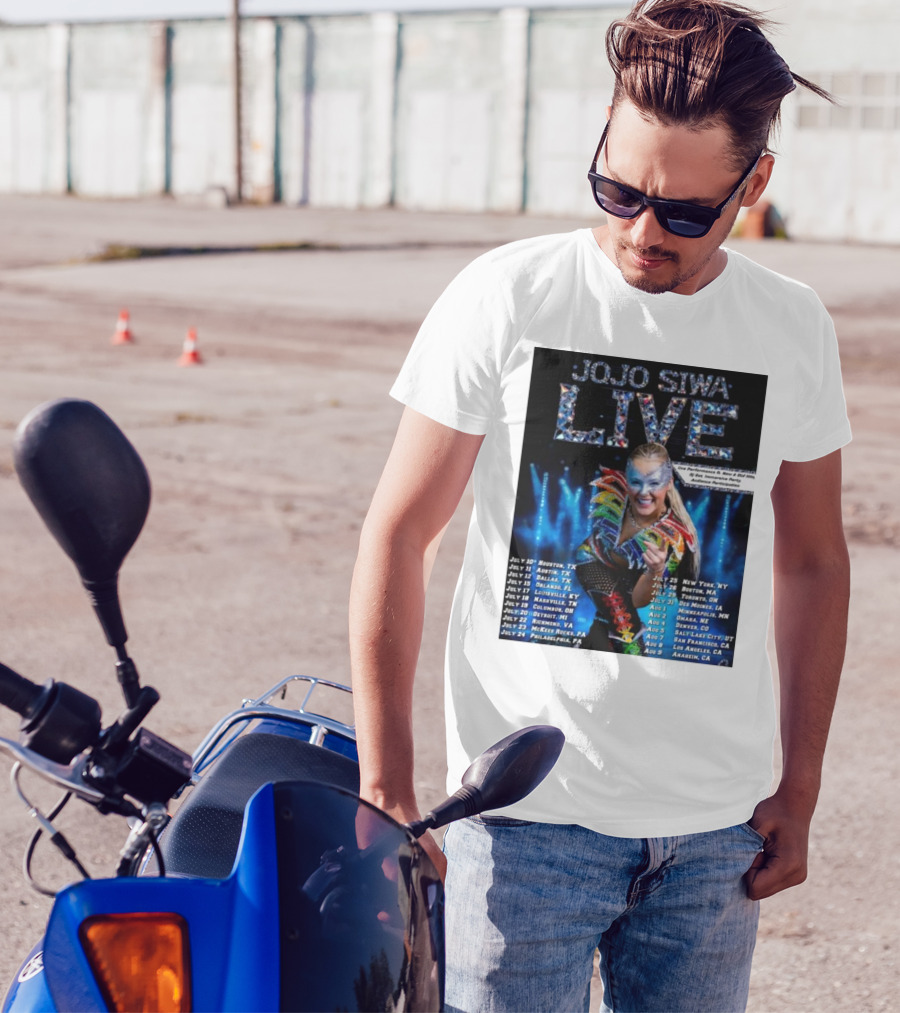 JoJo Siwa Live Tour 2025 Dates And Cities List Featuring Sparkling Costume And Interactive Experience T-Shirt