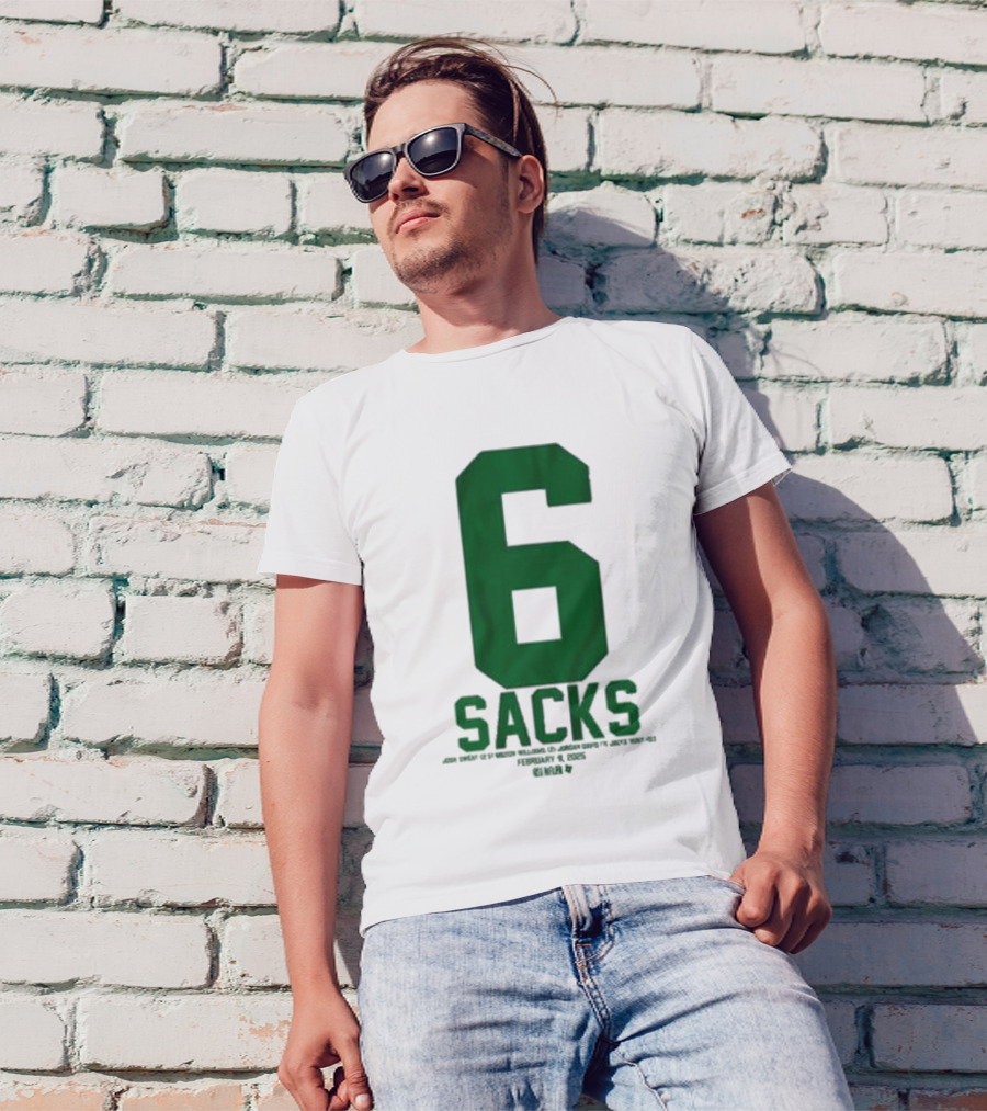 Josh Sweat Milton Williams Jordan Davis Jalyx Hunt 6 Sacks T-Shirt