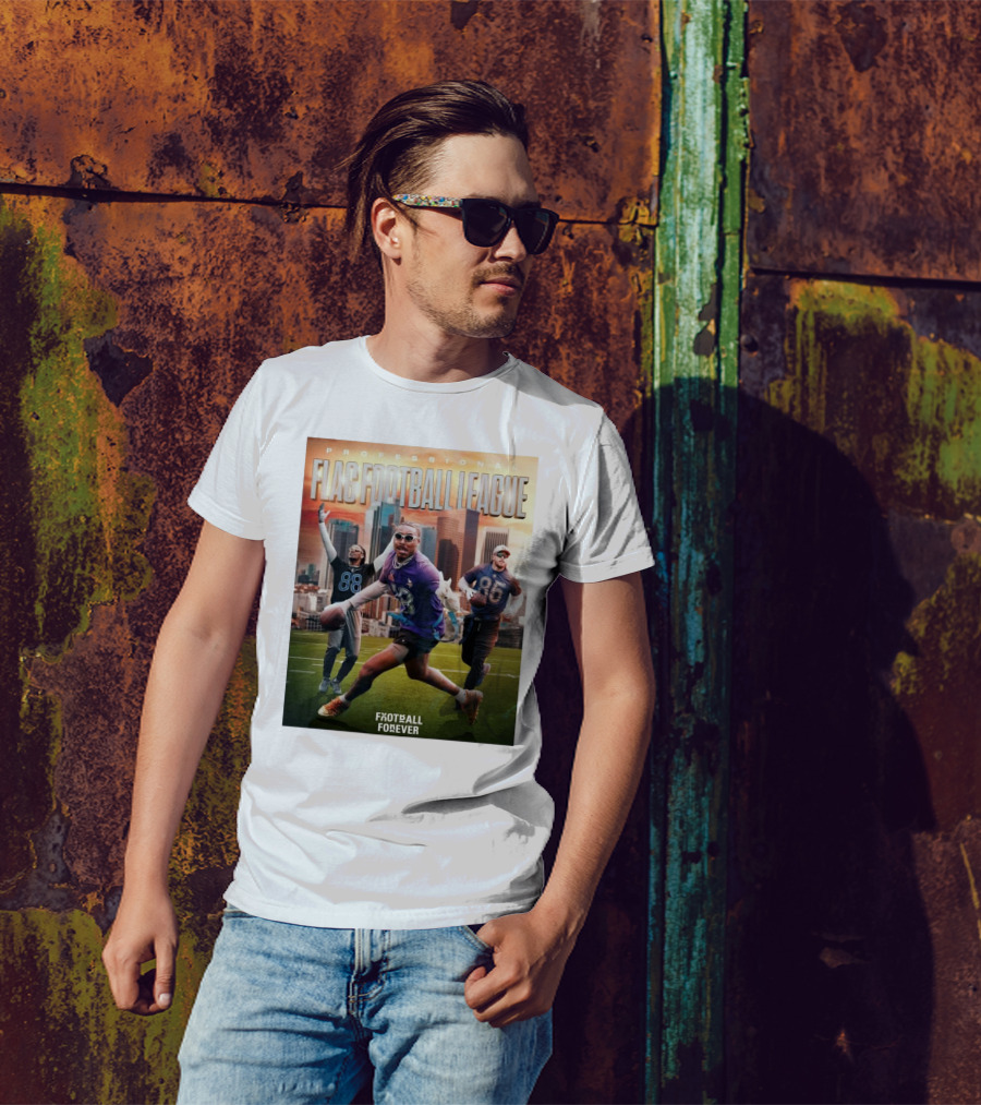 Professional Flag Football League NFL Football Forever Featuring Number 18, 88, And 85 T-Shirt