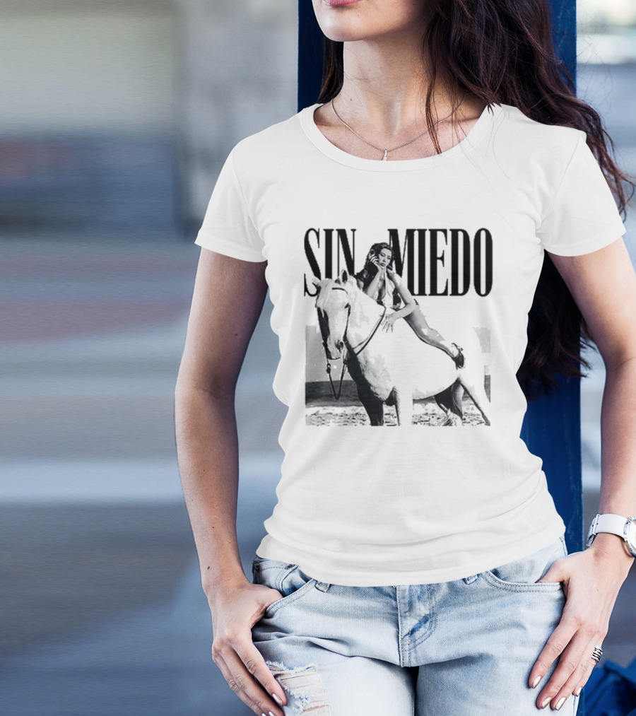 Kali Uchis Sin Miedo Equestrian Horseback Riding Vintage Style T-Shirt