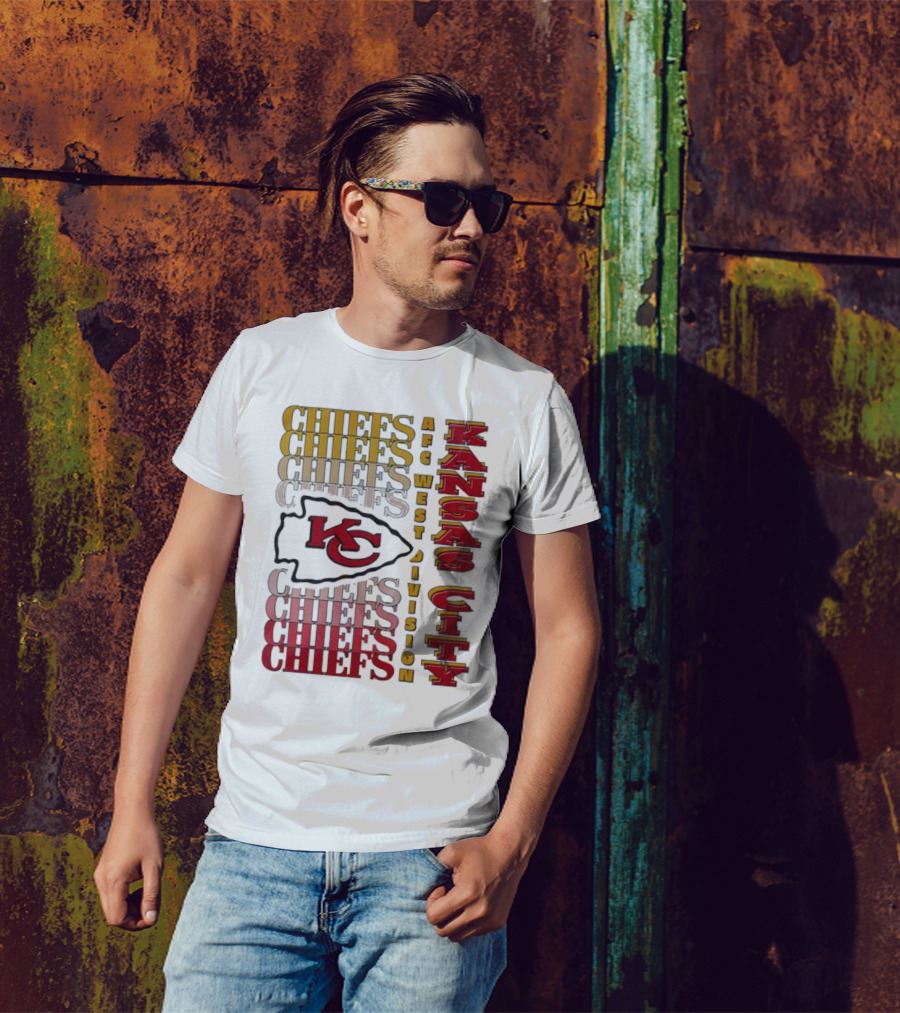 Kansas City Chiefs AFC West Division Kansas City Chiefs Logo KC Chiefs T-Shirt