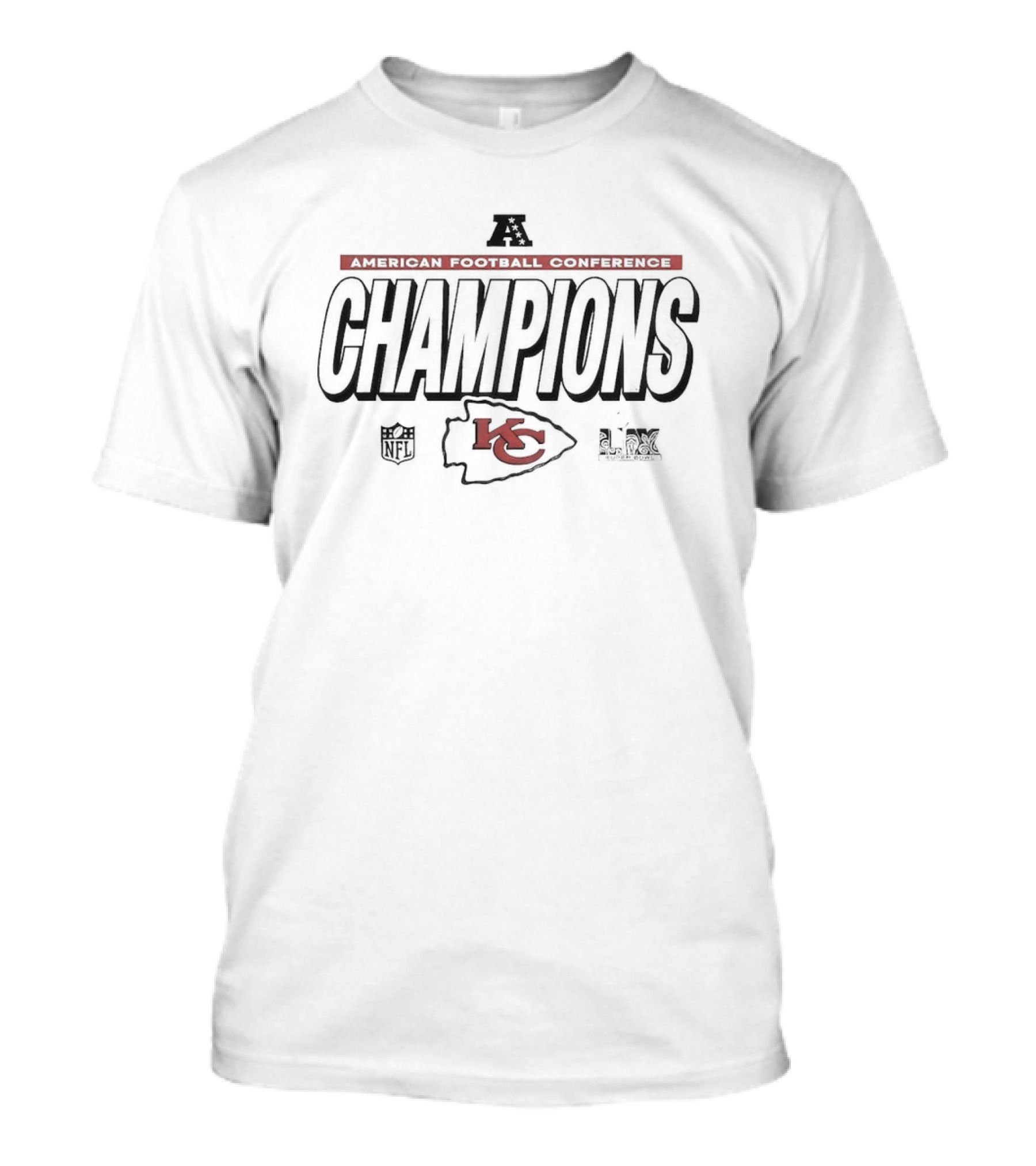 American Football Conference Champions Kansas City Chiefs Super Bowl LIX AFC 2024 T-Shirt