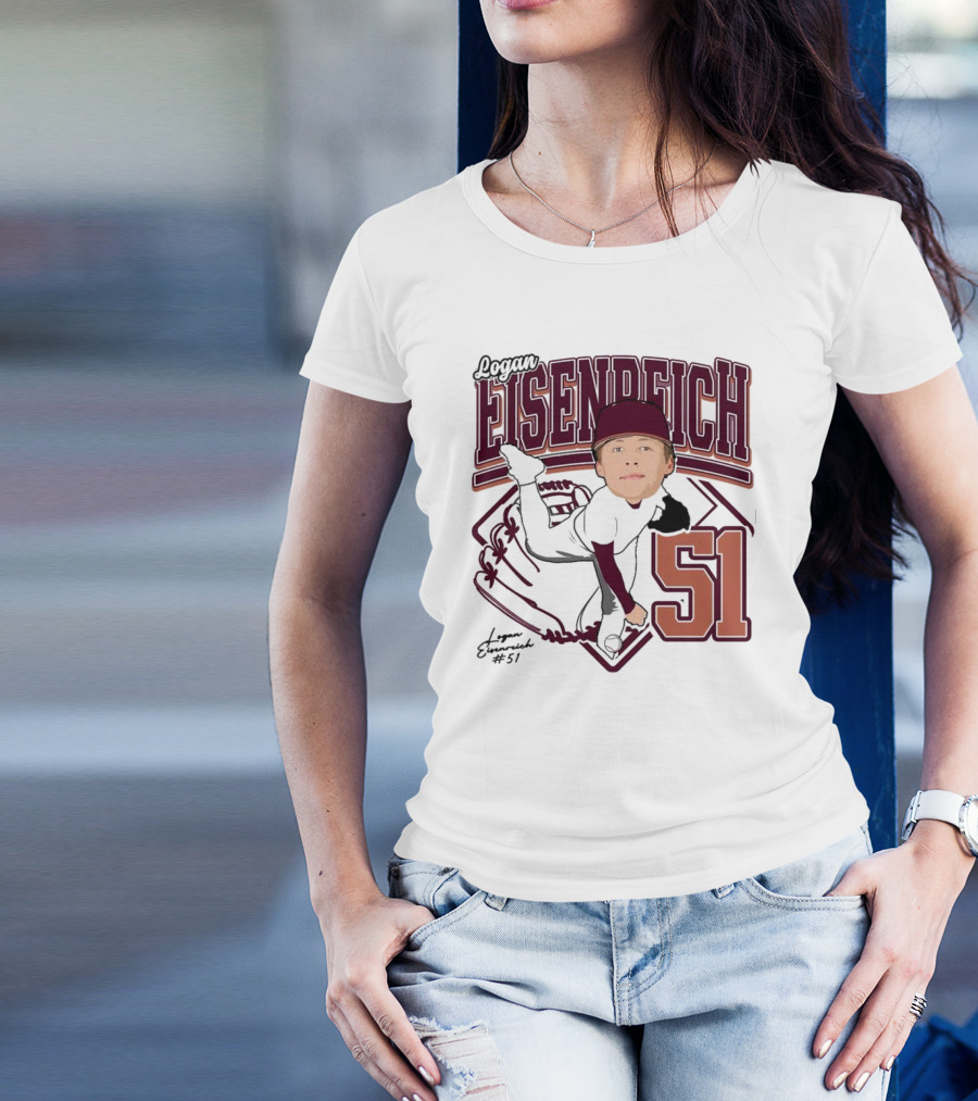 Eisenreich Baseball 51 Logan 2025 Sports Illustration T-Shirt
