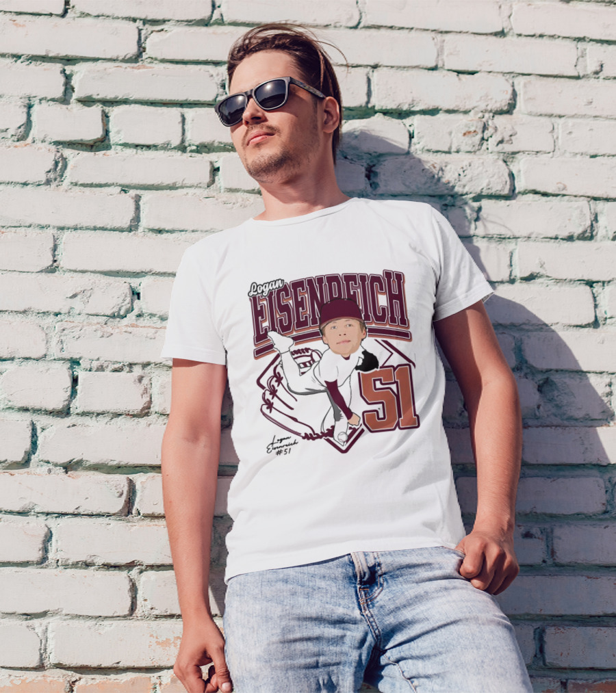 Eisenreich Baseball 51 Logan 2025 Sports Illustration T-Shirt