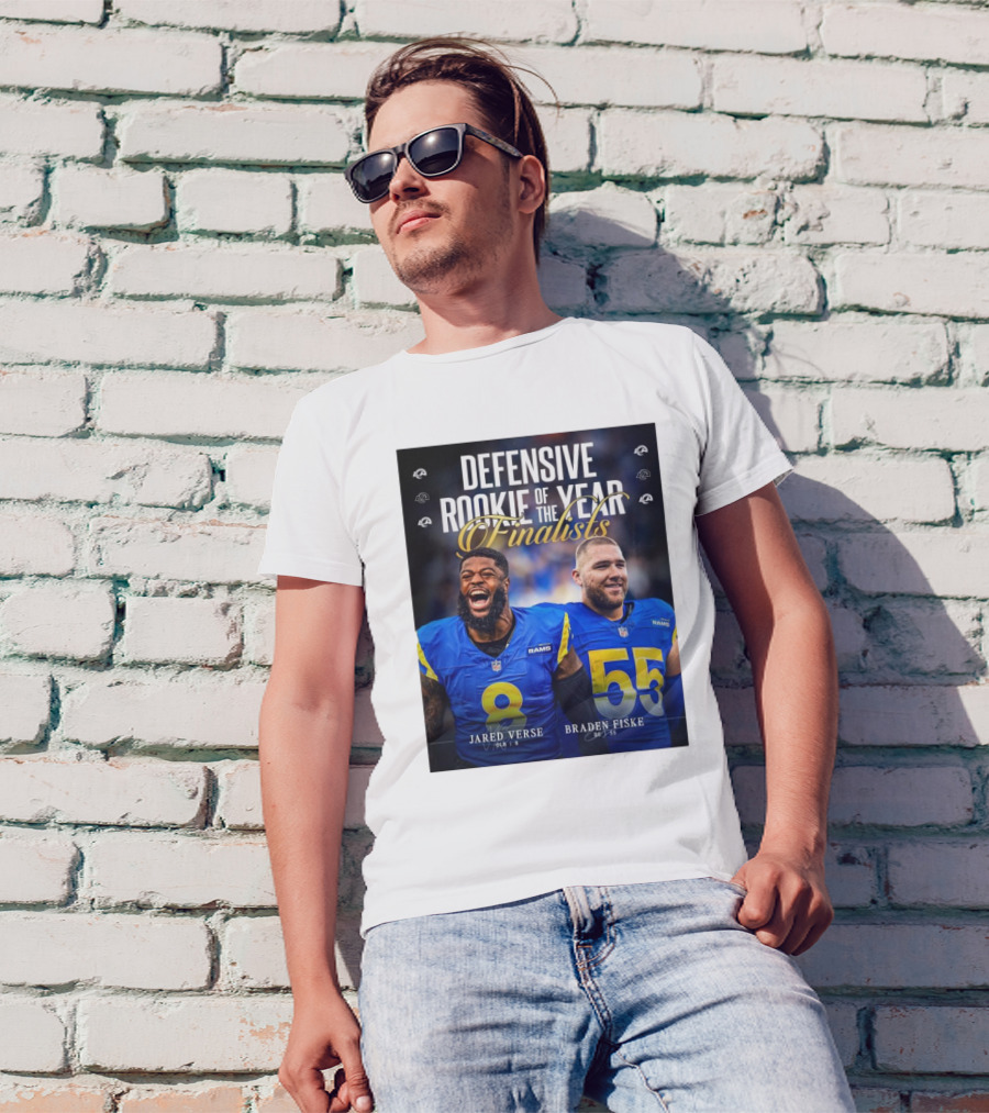 Los Angeles Rams Jared Verse Braden Fiske Defensive Rookie Of The Year Finalists 2024 T-Shirt