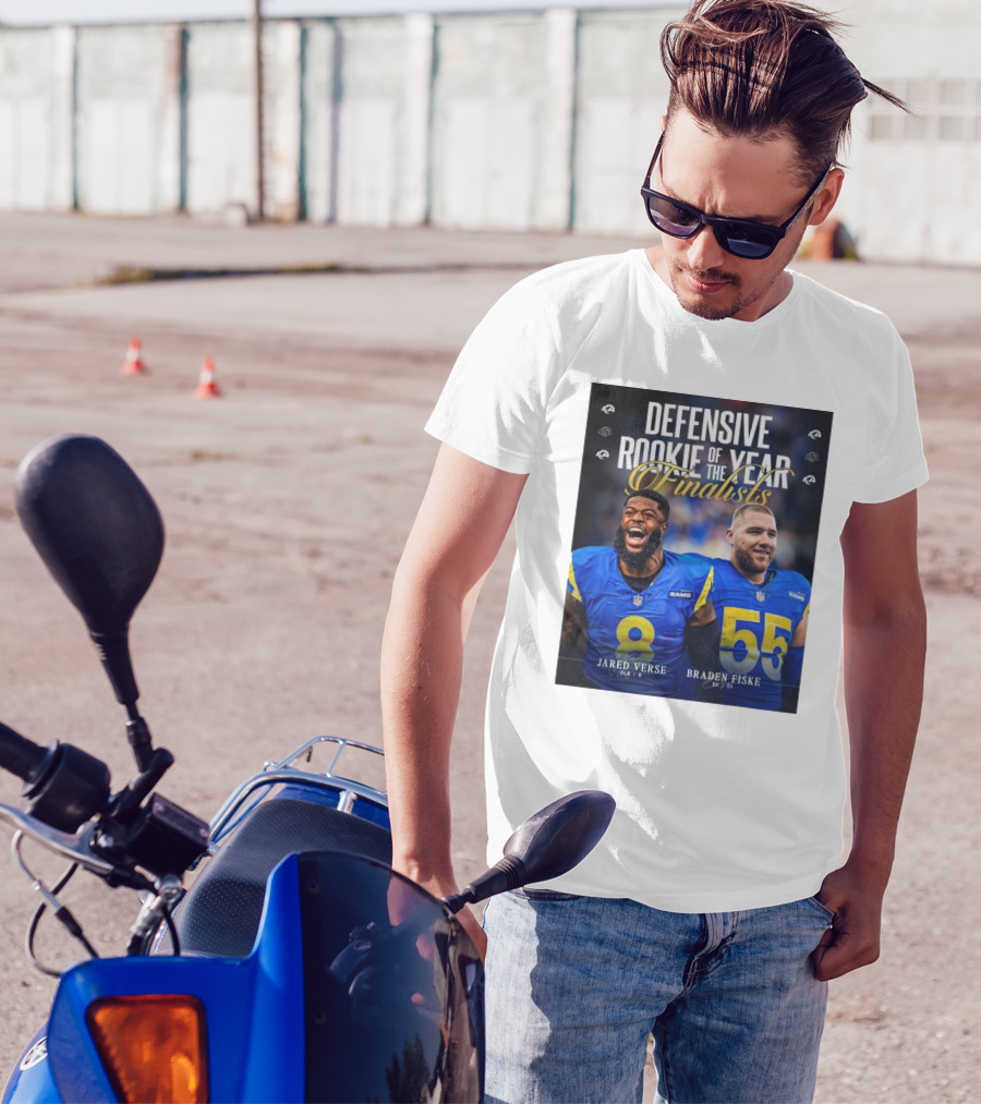 Los Angeles Rams Jared Verse Braden Fiske Defensive Rookie Of The Year Finalists 2024 T-Shirt
