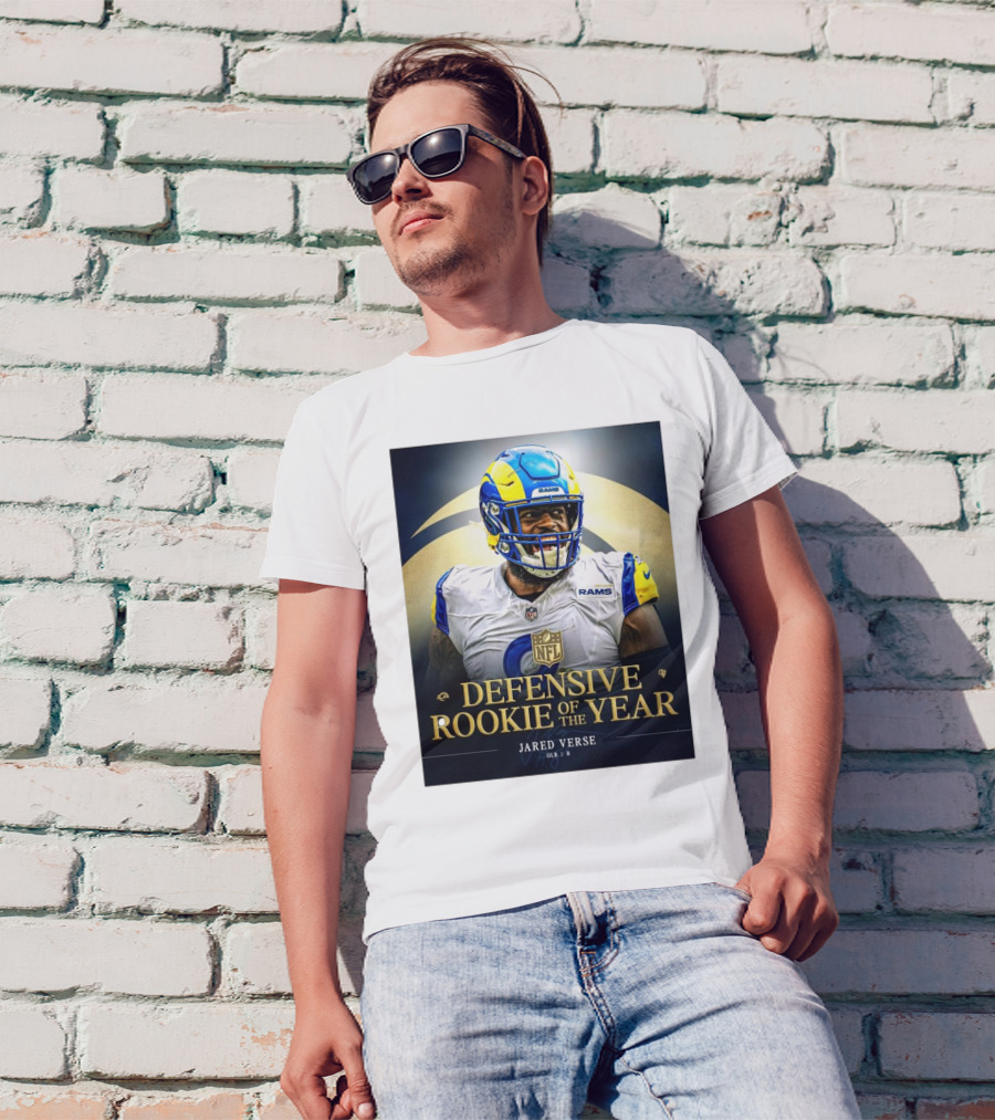 Los Angeles Rams NFL Defensive Rookie Of The Year Jared Verse OLB 2024 T-Shirt