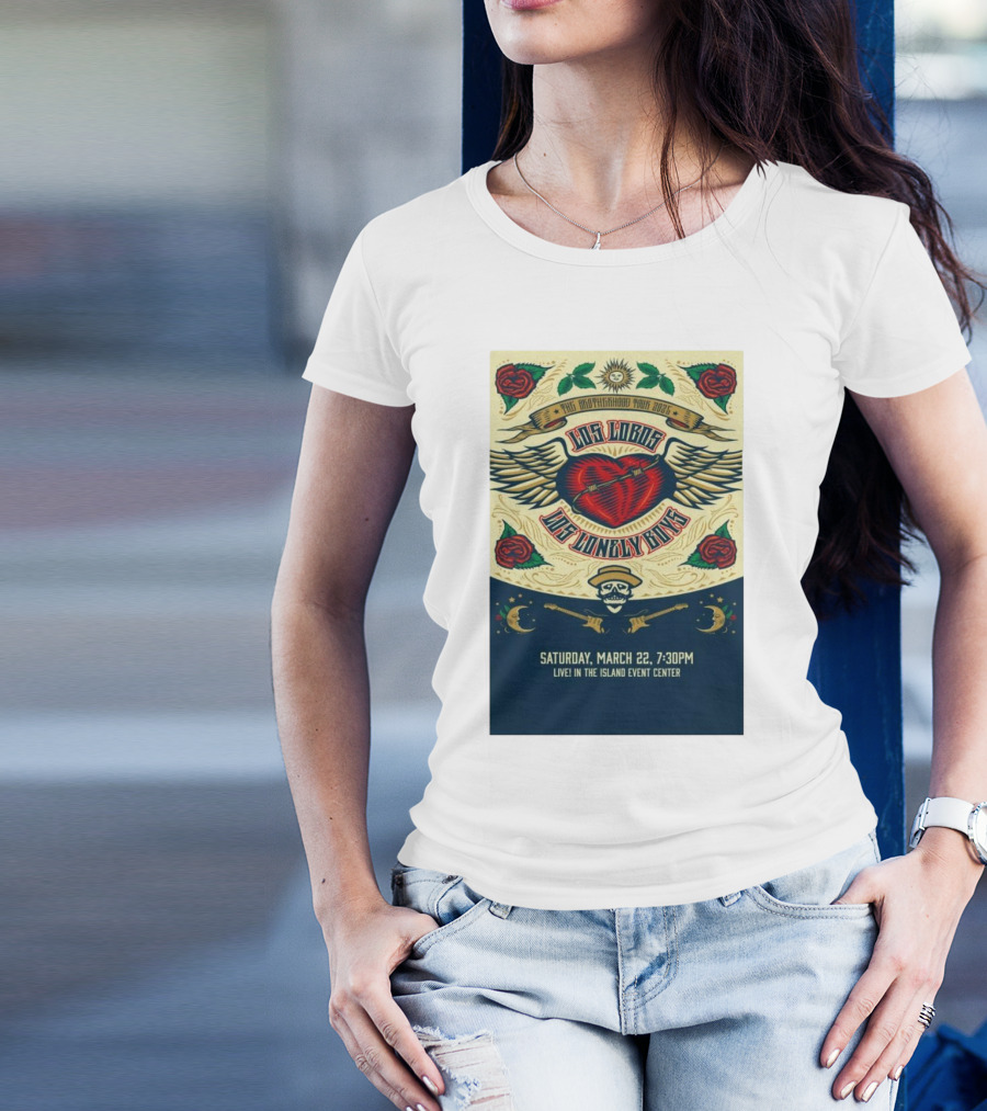 Los Lobos Los Lonely Boys The Brotherhood Tour 2025 Saturday March 22 Island Event Center T-Shirt