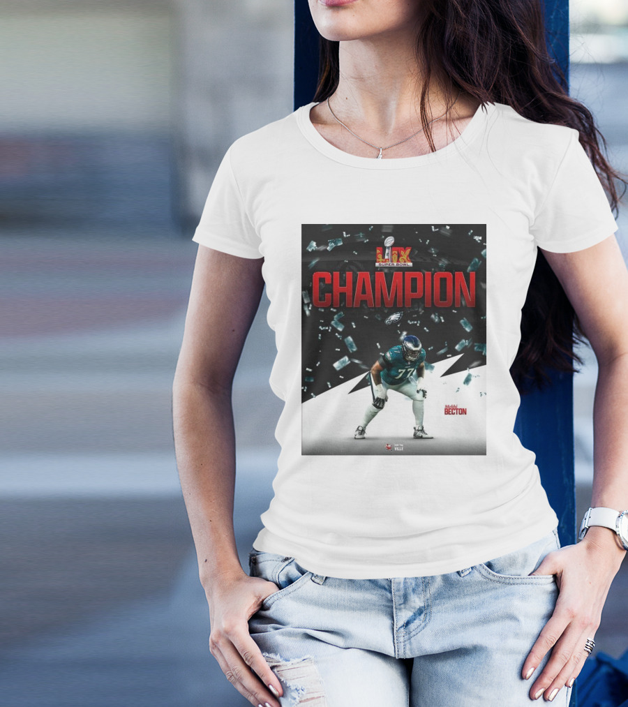 Super Bowl LIX Champion Mekhi Becton Philadelphia Eagles For The Ville T-Shirt