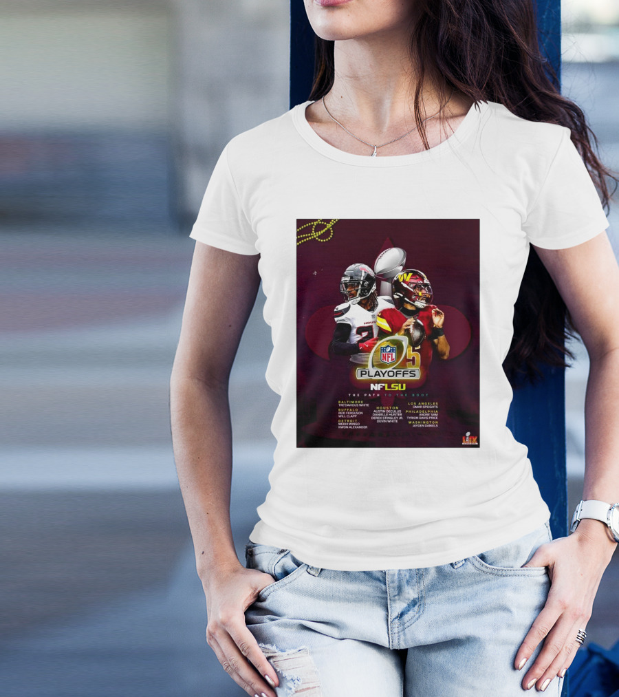 LSU Football NFL Playoffs Path To The Boot Tre’Davious White Buffalo Reid Ferguson Will Clapp T-Shirt