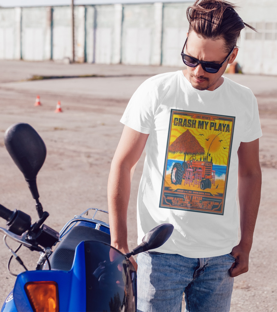 Luke Bryan's Crash My Playa January 15-18 2025 Riviera Cancun CMP Jason Aldean Kane T-Shirt