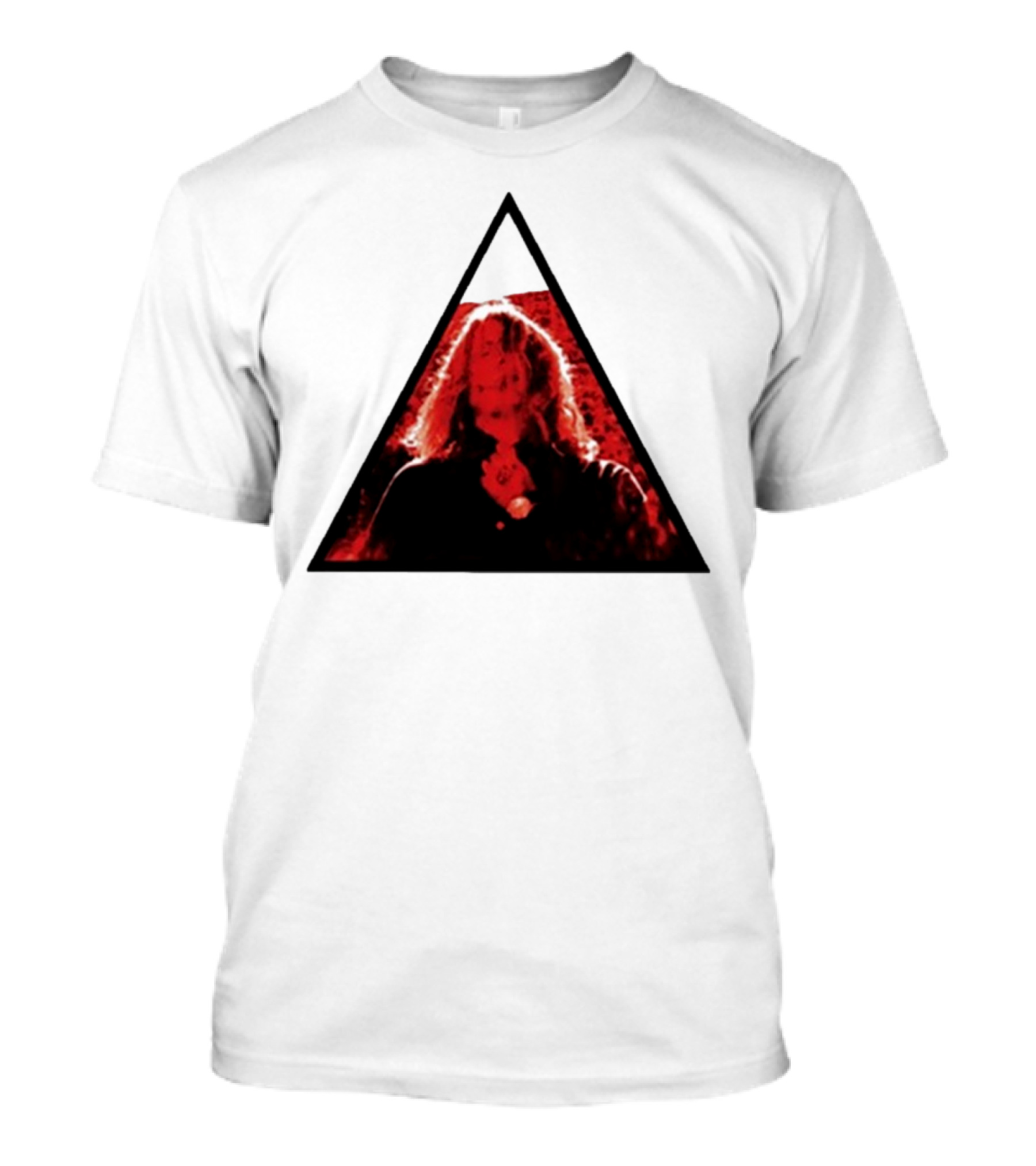 Manipulator 10 Year Anniversary Red Triangle Hair Face T-Shirt