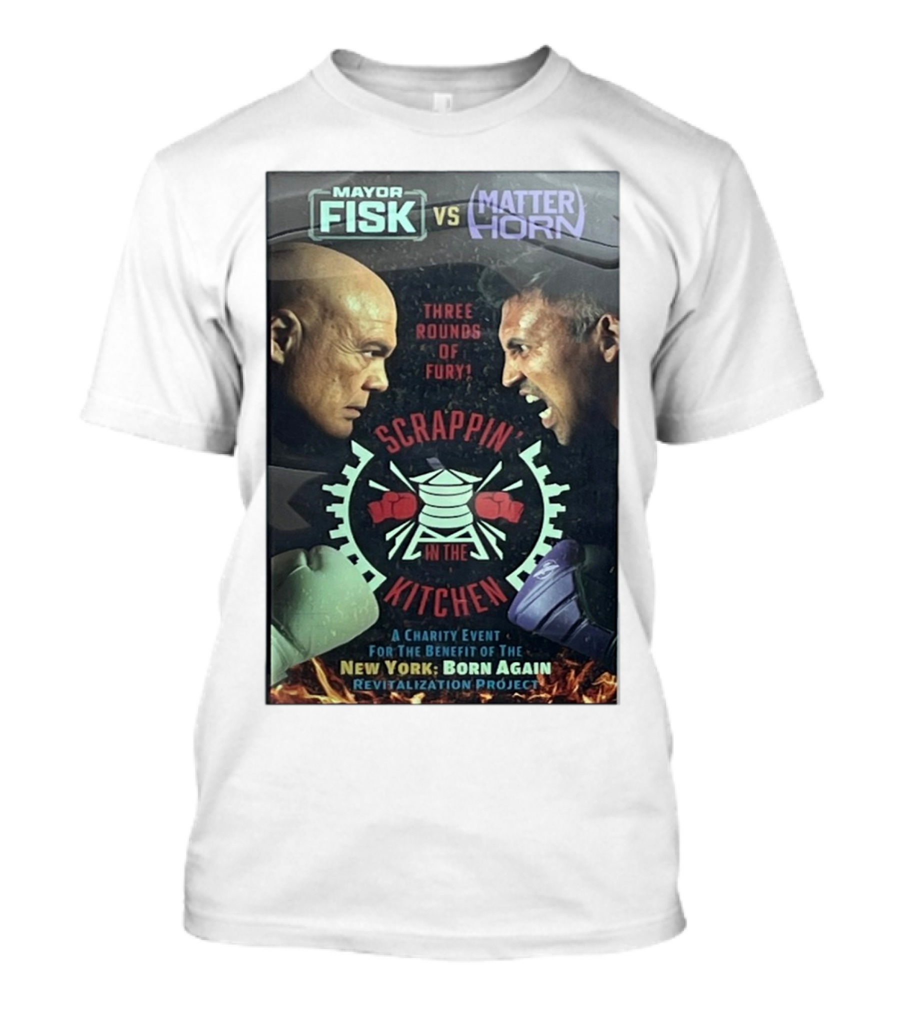 Mayor Fisk Vs Matterhorn Scrappin In The Kitchen Three Rounds Of Fury Daredevil Born Again Season 2 T-Shirt