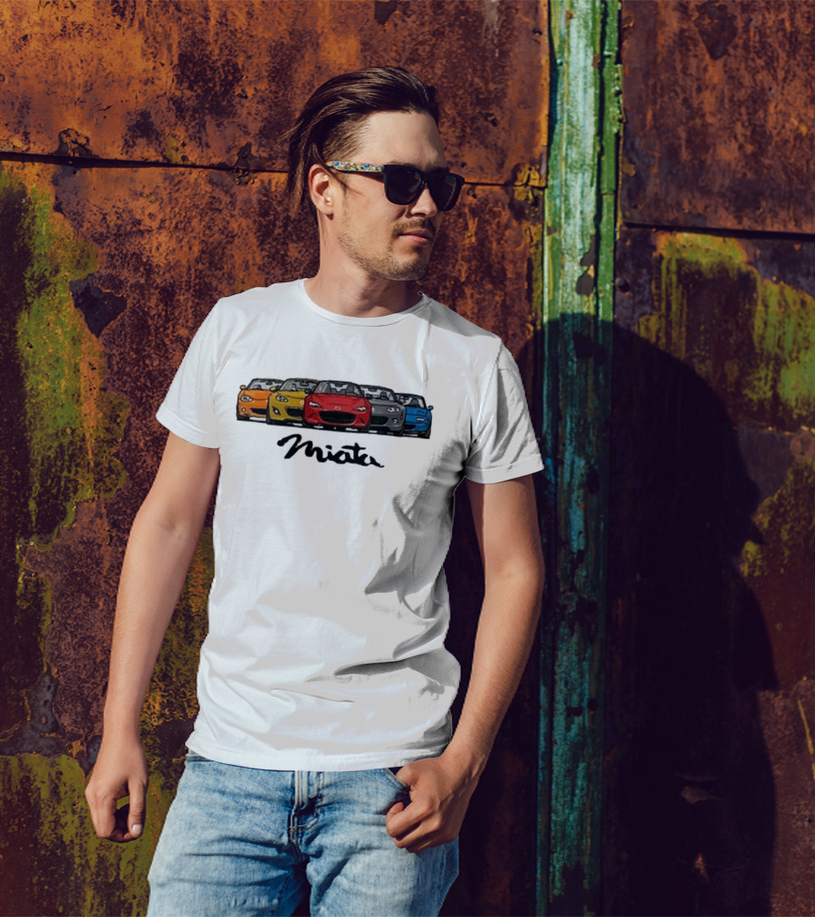 Mazda MX-5 Miata Generations Classic Lineup T-Shirt