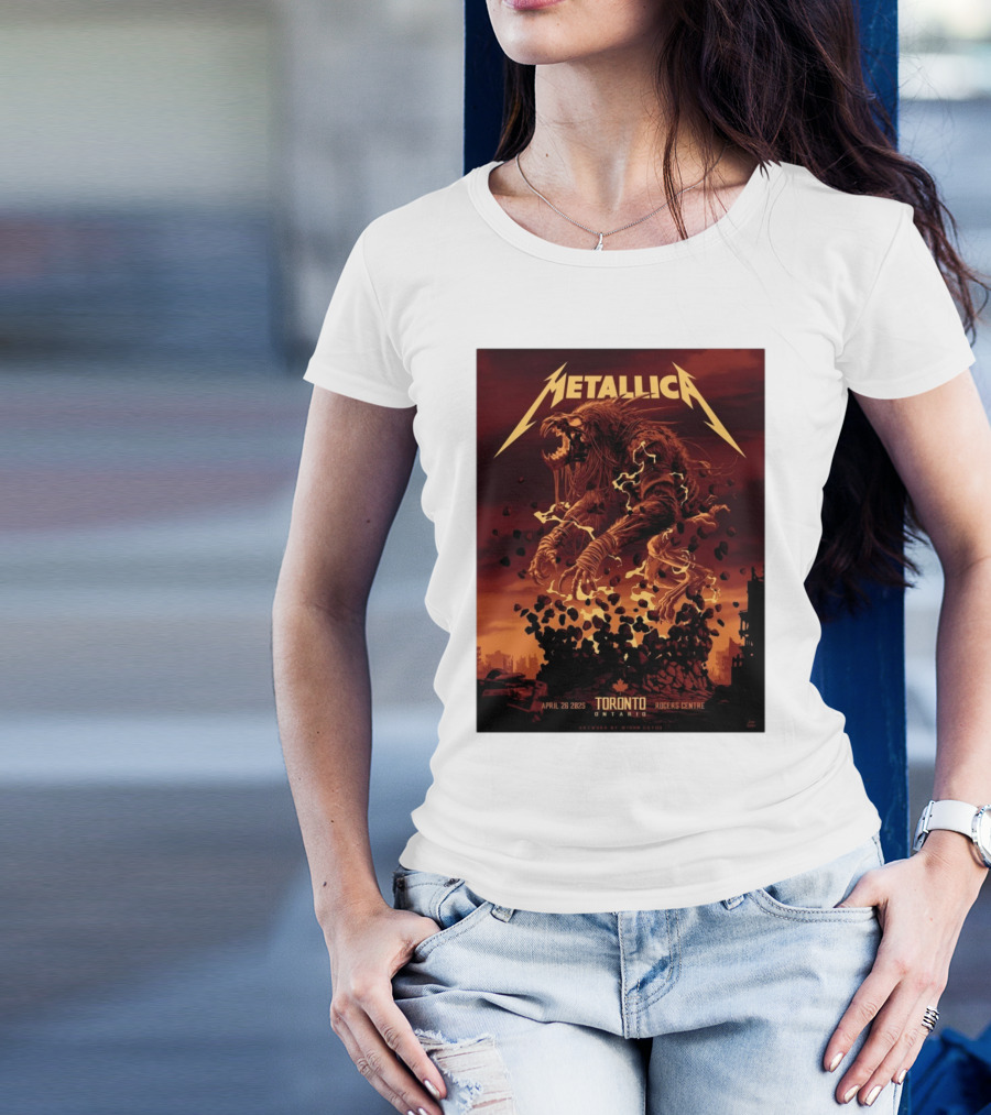 Metallica M72 Tour April 26 2025 Toronto Rogers Centre Ontario Artwork By Gibson Graphic T-Shirt