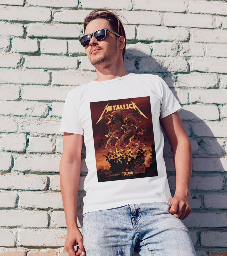 Metallica M72 Tour April 26 2025 Toronto Rogers Centre Ontario Artwork By Gibson Graphic T-Shirt