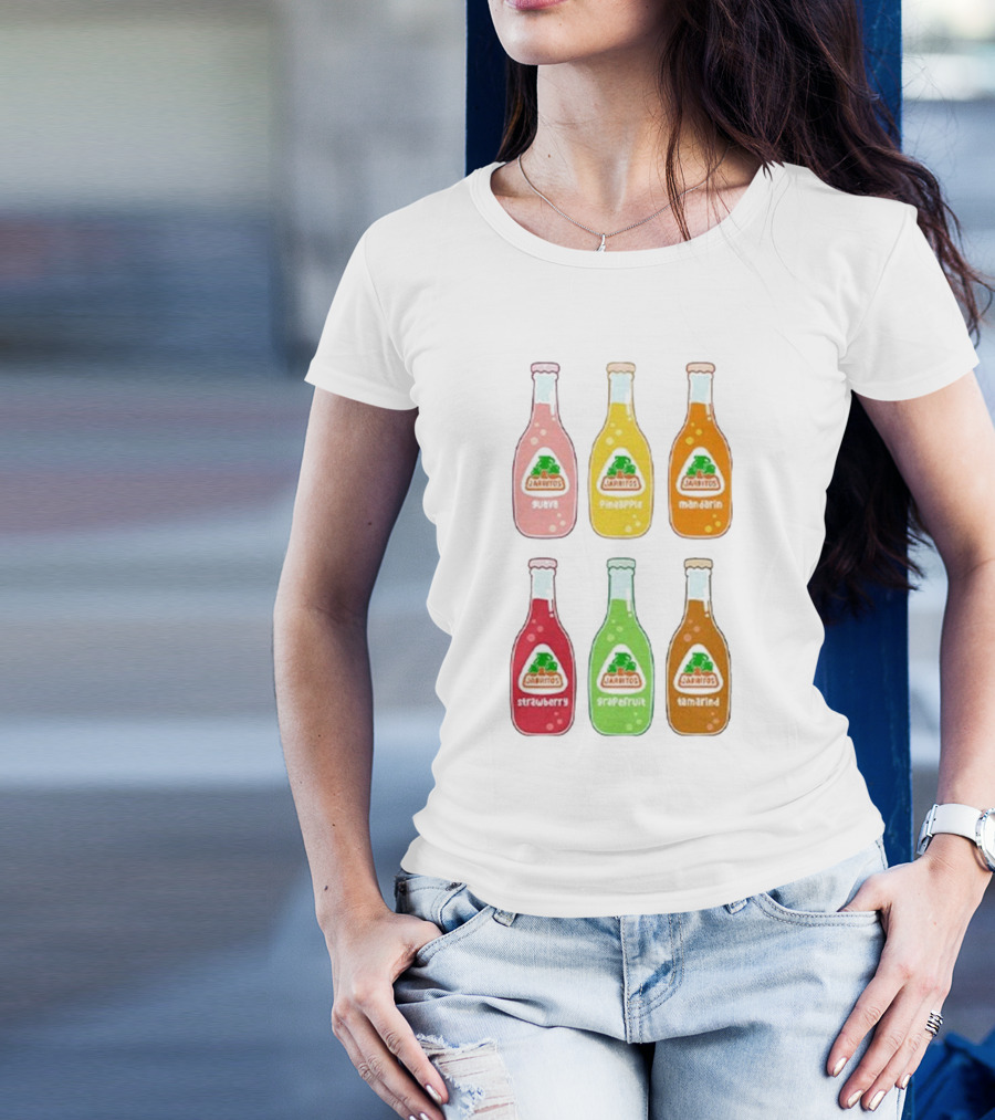 Jarritos Soda Bottle Guava Pineapple Mandarin Strawberry Grapefruit Tamarind T-Shirt