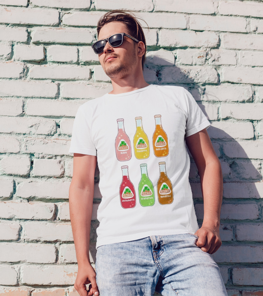 Jarritos Soda Bottle Guava Pineapple Mandarin Strawberry Grapefruit Tamarind T-Shirt