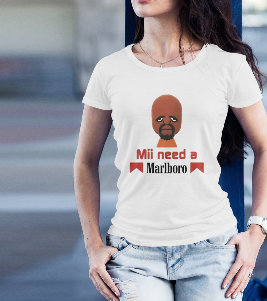 Mii Need A Marlboro Nintendo Parody T-Shirt