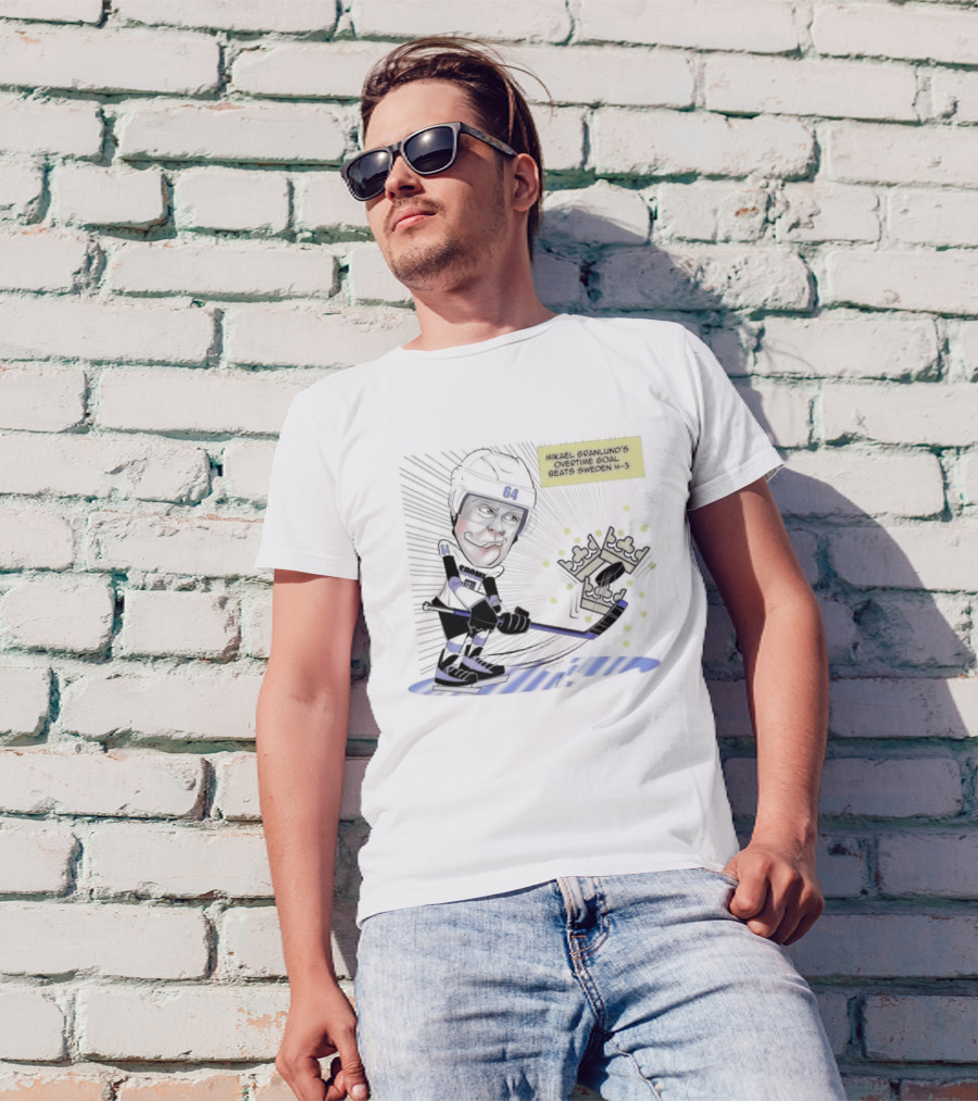 Mikael Granlund Overtime Goal Wins 4-3 Against Sweden With Hockey Crown Icon T-Shirt