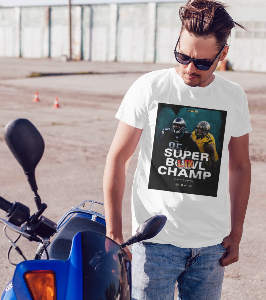 Charles Harris Missouri Football Philadelphia Eagles Super Bowl Champ T-Shirt
