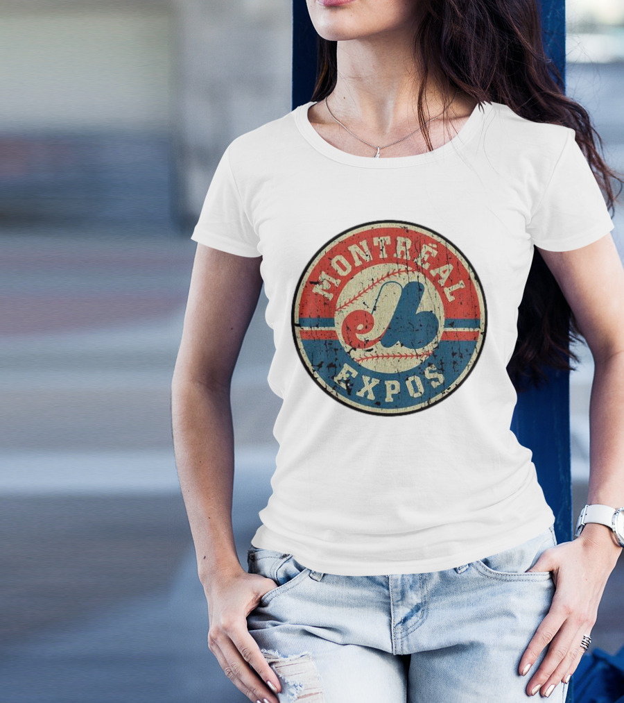 Montreal Expos Vintage Baseball Circle Emblem T-Shirt