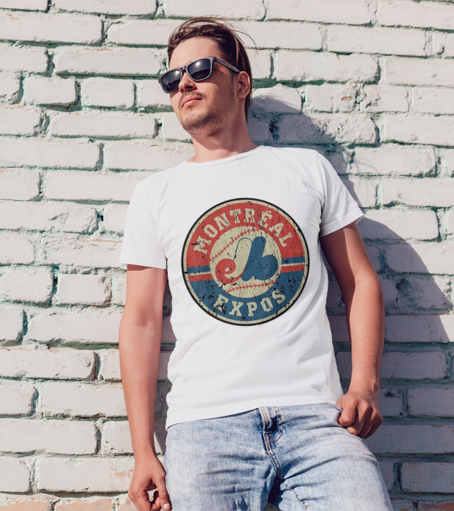 Montreal Expos Vintage Baseball Circle Emblem T-Shirt