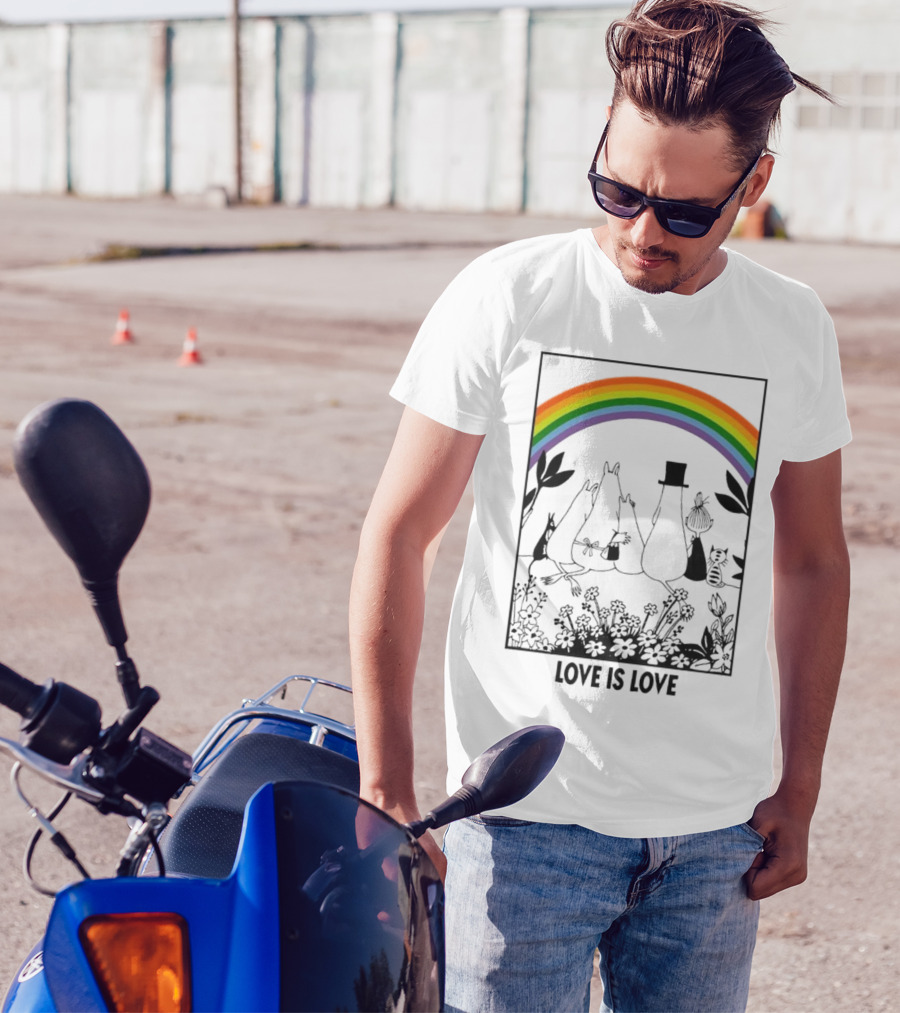Moomin Rainbow Pride Love Is Love T-Shirt
