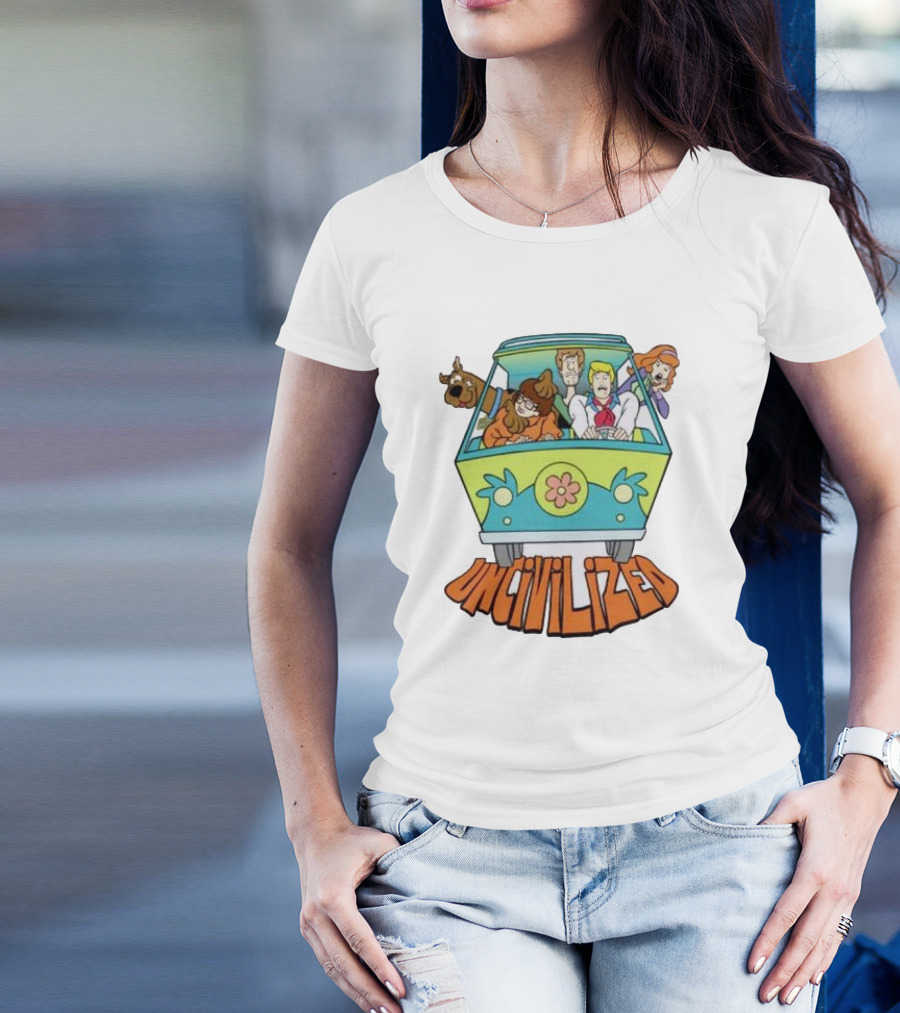 Mystery Machine Scooby-Doo Uncivilized Driving Adventure T-Shirt