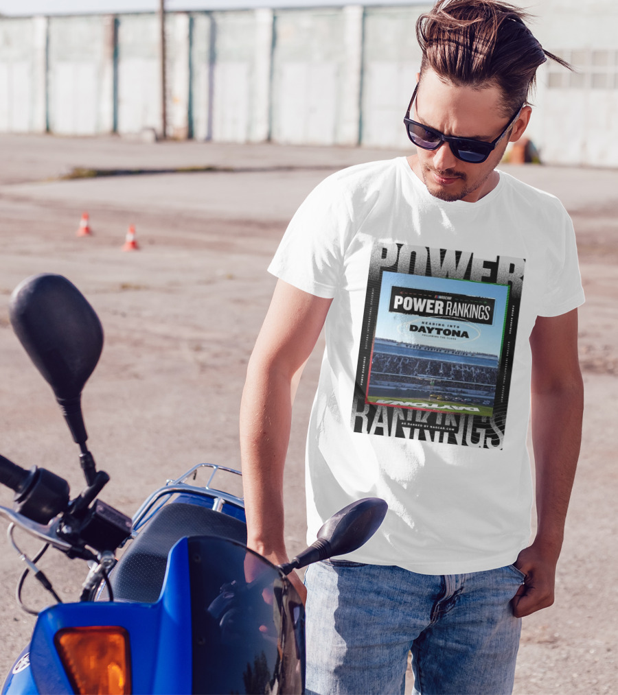 NASCAR Power Rankings Daytona International Speedway World Center Of Racing T-Shirt