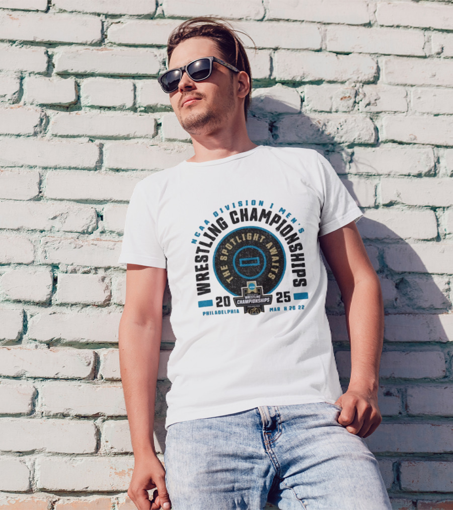 NCAA Division I Men's Wrestling Championships 2025 Philadelphia The Spotlight Awaits T-Shirt