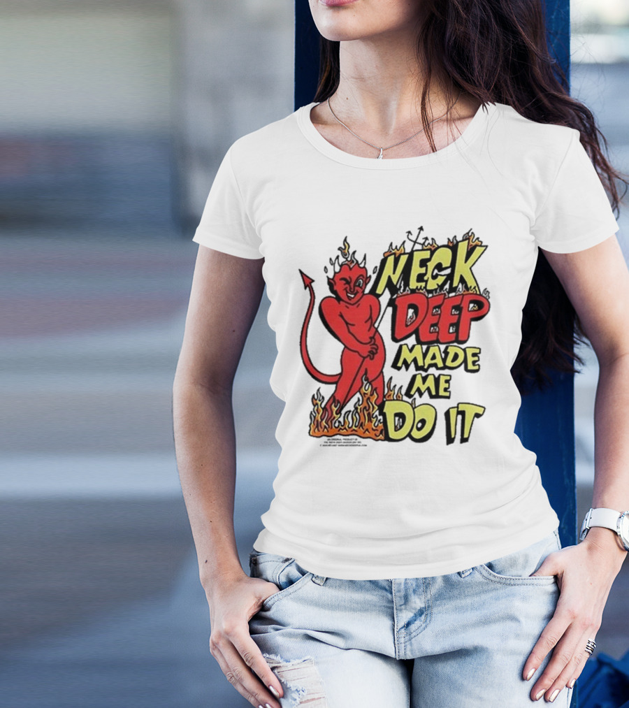 Neck Deep Made Me Do It Devil Flames T-Shirt