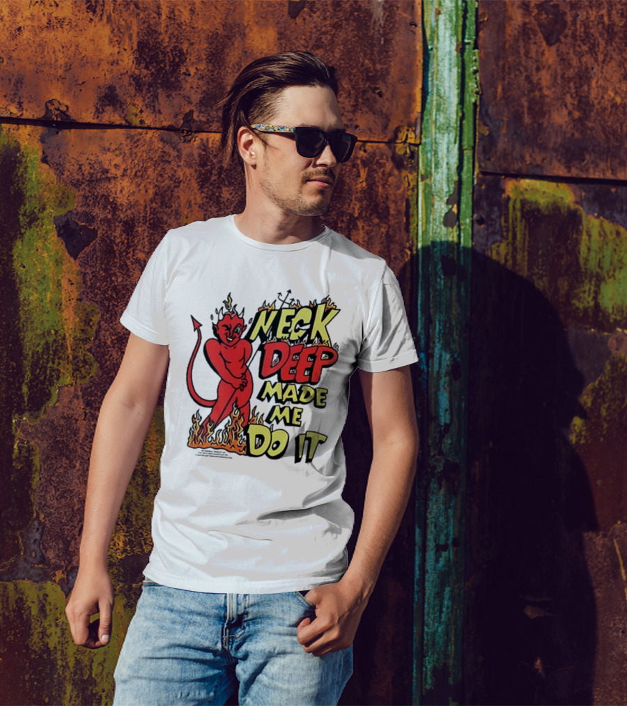 Neck Deep Made Me Do It Devil Flames T-Shirt