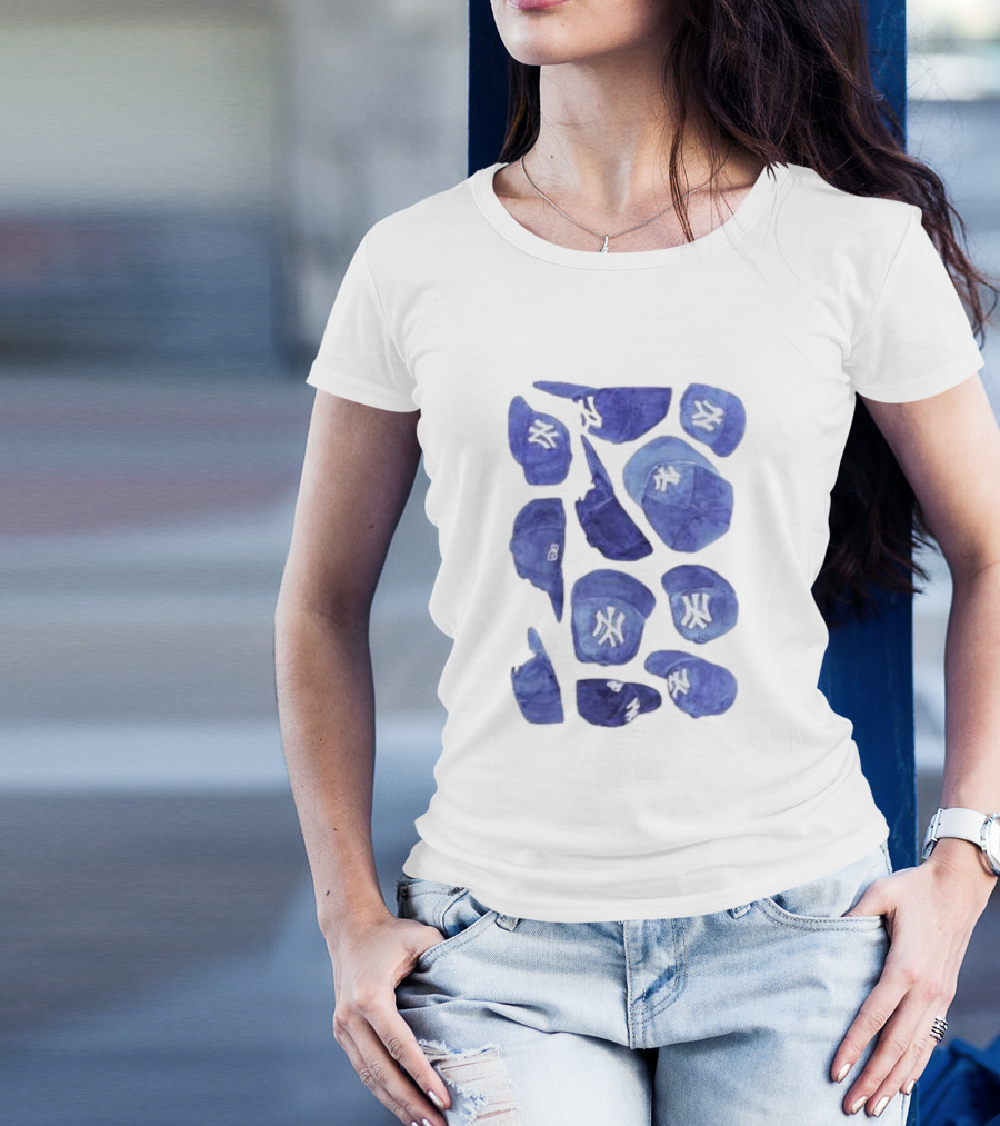 New York Yankees Hats Collection T-Shirt