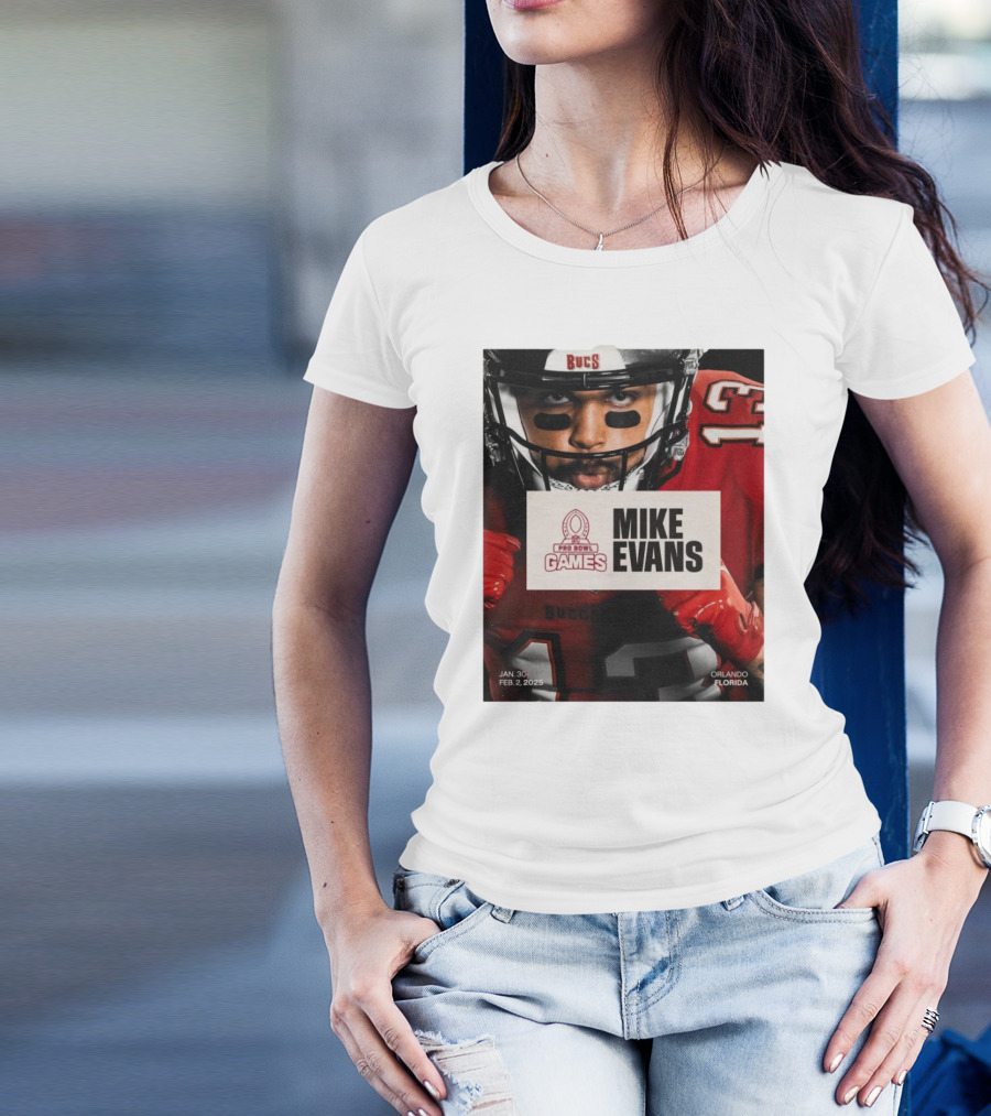 Pro Bowl Games 2025 Mike Evans Tampa Bay Buccaneers Jan 30 – Feb 2 Orlando Florida T-Shirt