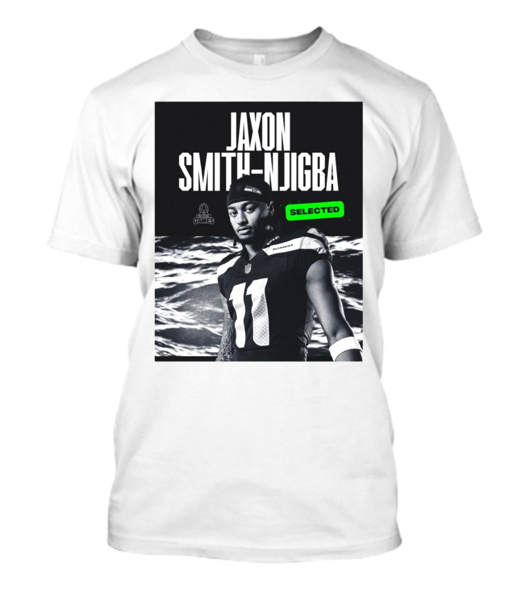 Jaxon Smith-Njigba NFL Pro Bowl Games Seattle Seahawks Selected 2025 T-Shirt