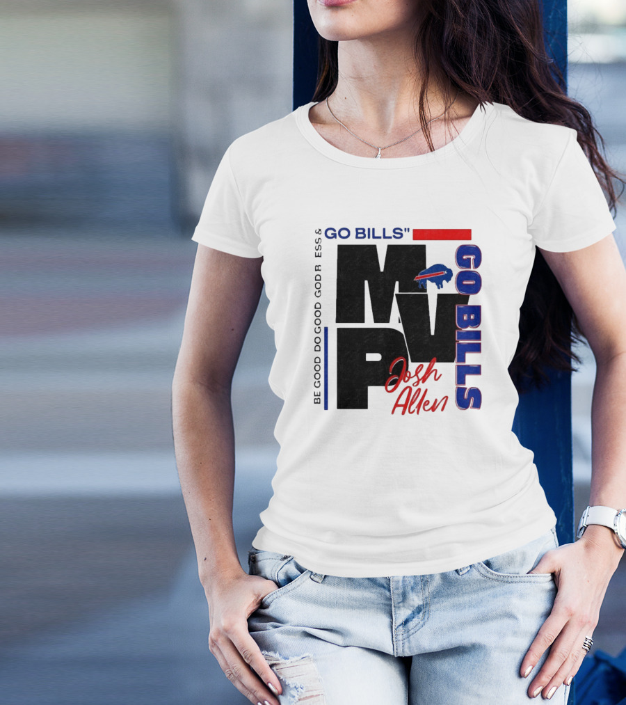 "Go Bills Josh Allen MVP Buffalo Football" T-Shirt