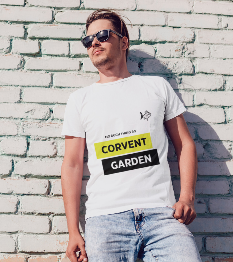 No Such Thing As Corvent Garden With Yellow And Black Text Blocks T-Shirt