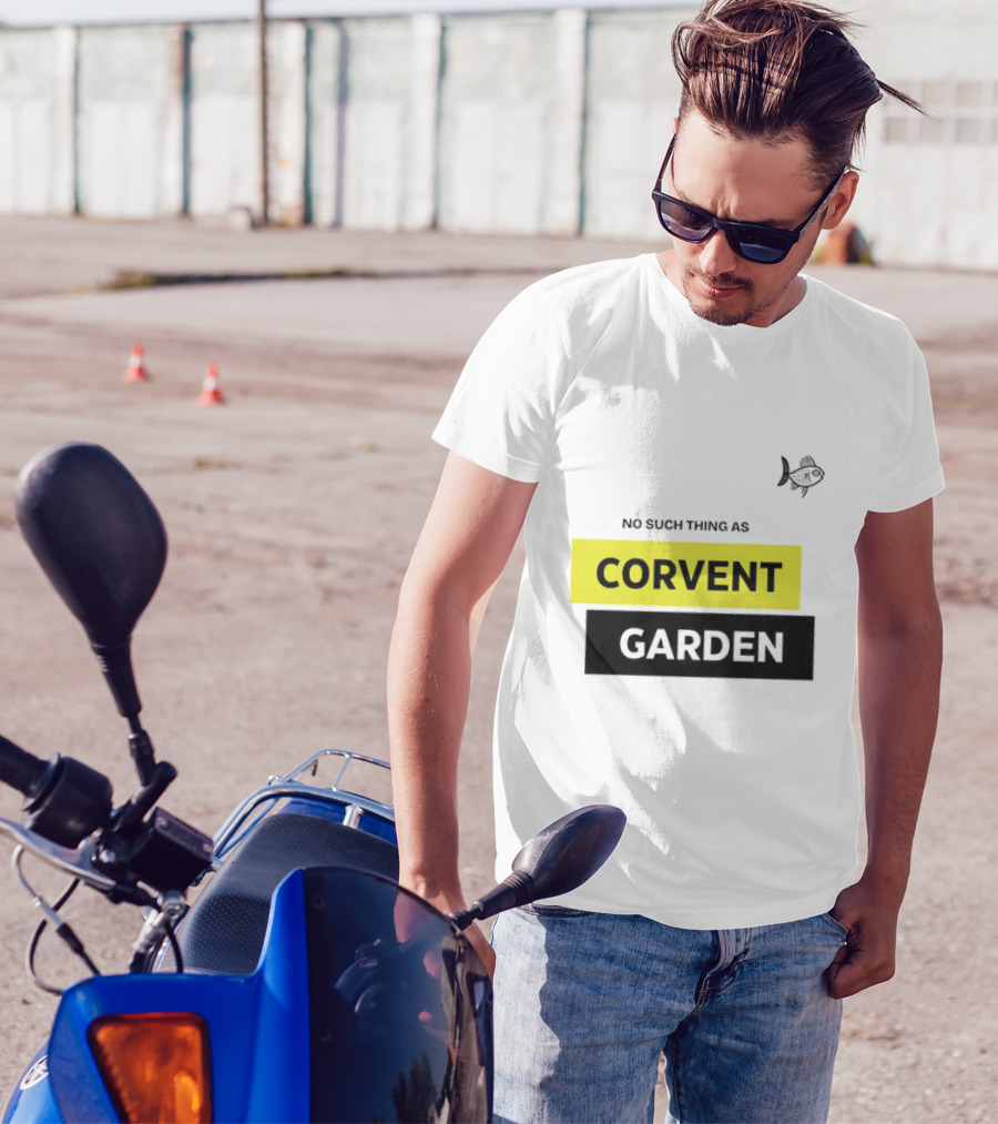 No Such Thing As Corvent Garden With Yellow And Black Text Blocks T-Shirt