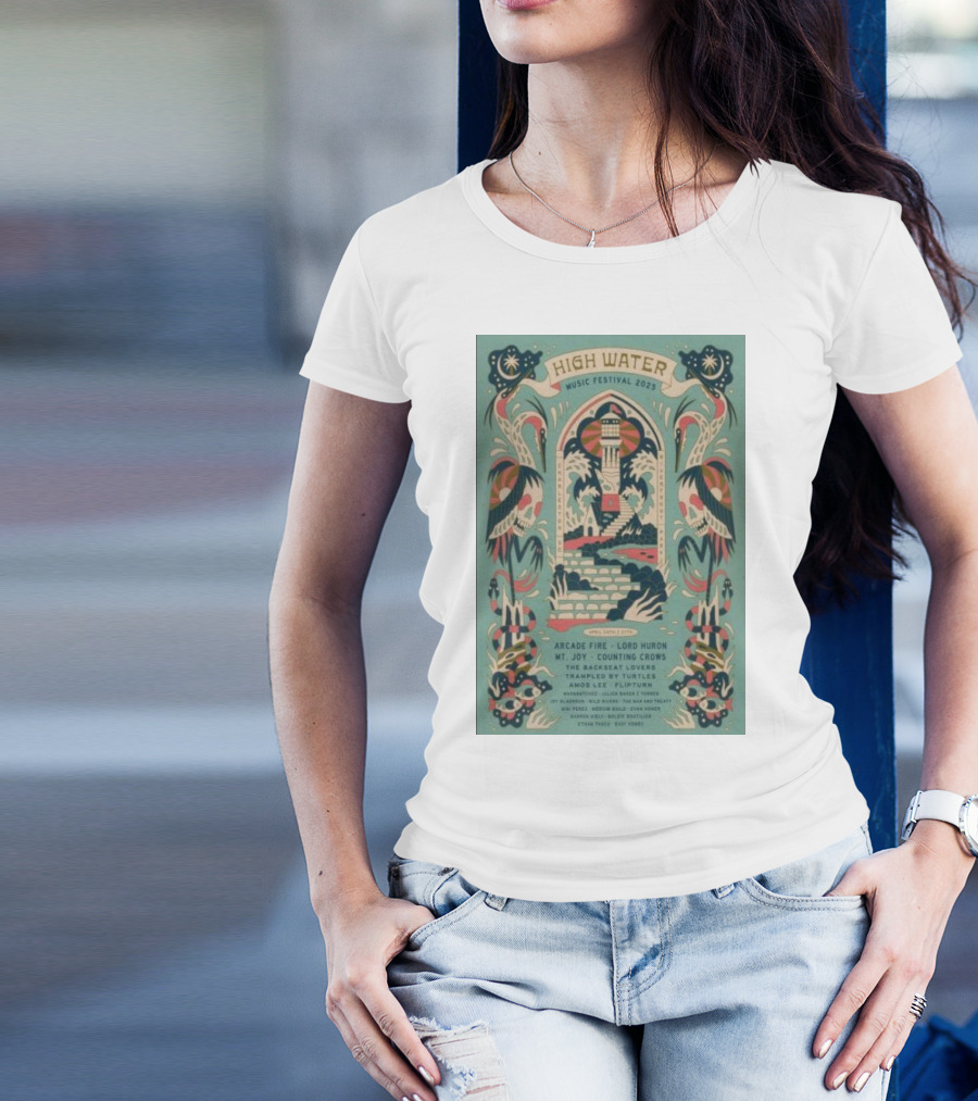 High Water Music Festival 2025 North Charleston SC April 26-27 Arcade Fire Lord Huron Mt Joy Counting Crows T-Shirt