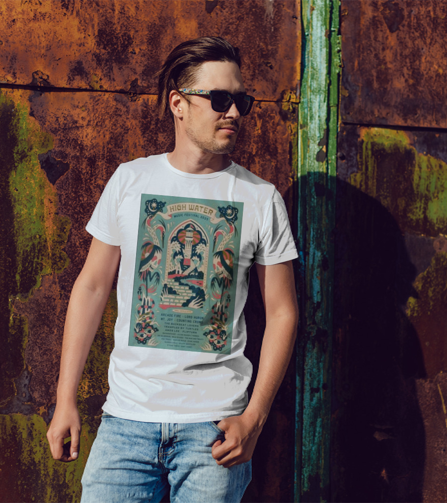 High Water Music Festival 2025 North Charleston SC April 26-27 Arcade Fire Lord Huron Mt Joy Counting Crows T-Shirt