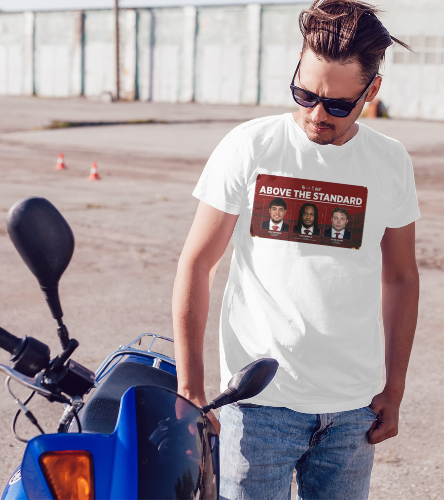 OU 212° Above The Standard Ivan Carreon Sam Franklin Peter Schuh Football T-Shirt
