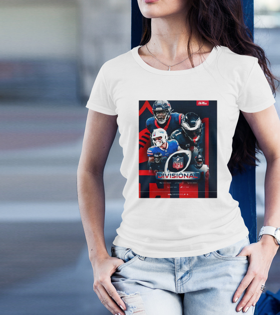Ole Miss Football NFL Divisional Round Tavius Robinson Dawson Knox Nick Broeker Laremy Tunsil T-Shirt