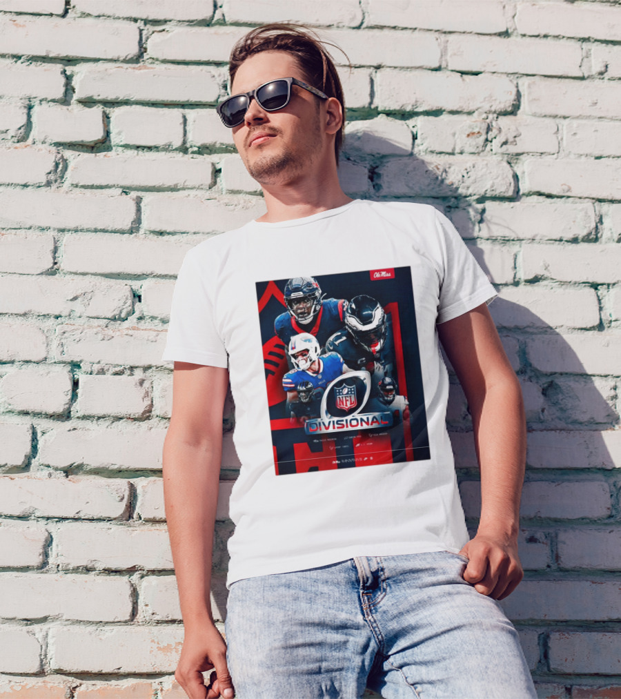 Ole Miss Football NFL Divisional Round Tavius Robinson Dawson Knox Nick Broeker Laremy Tunsil T-Shirt