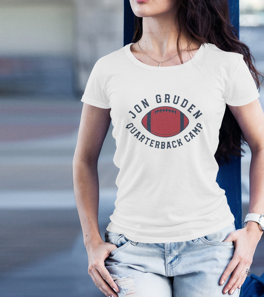 Jon Gruden Quarterback Camp Football T-Shirt