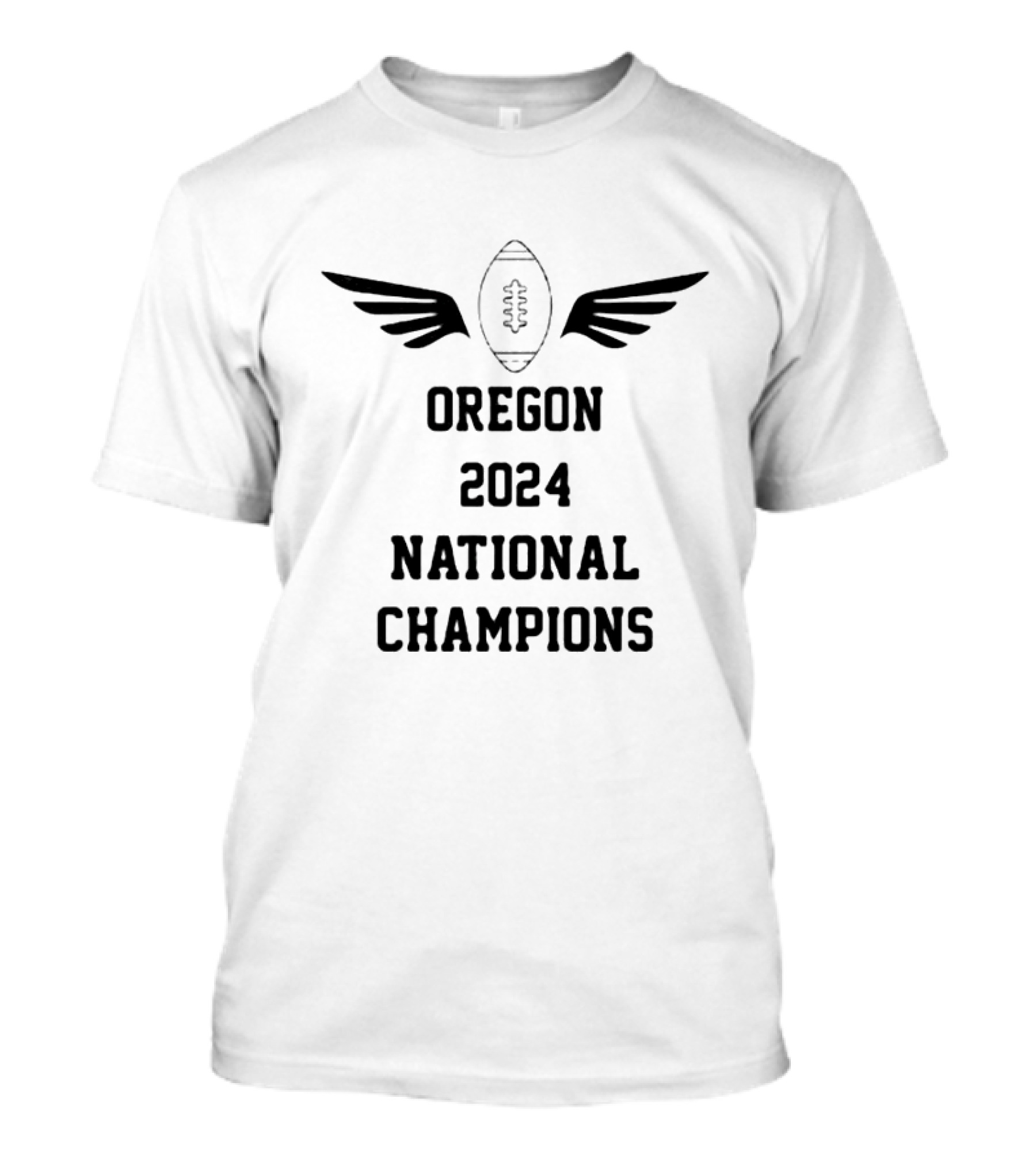 Oregon 2024 National Champions Ducks College Football Sports Fans Apparel T-Shirt