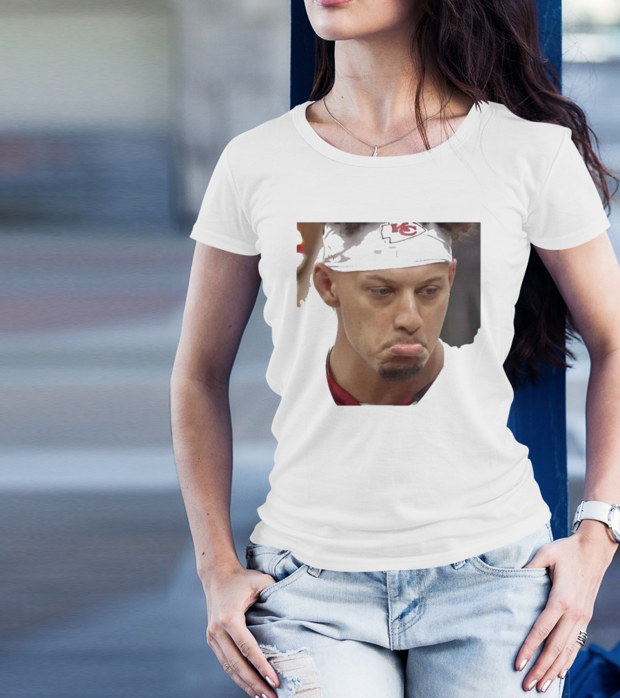 Super Sad Pat Mahomes Headband KC T-Shirt