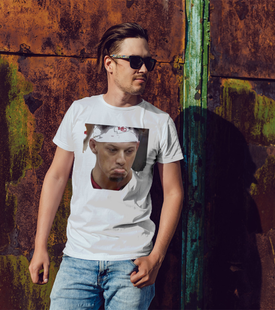 Super Sad Pat Mahomes Headband KC T-Shirt
