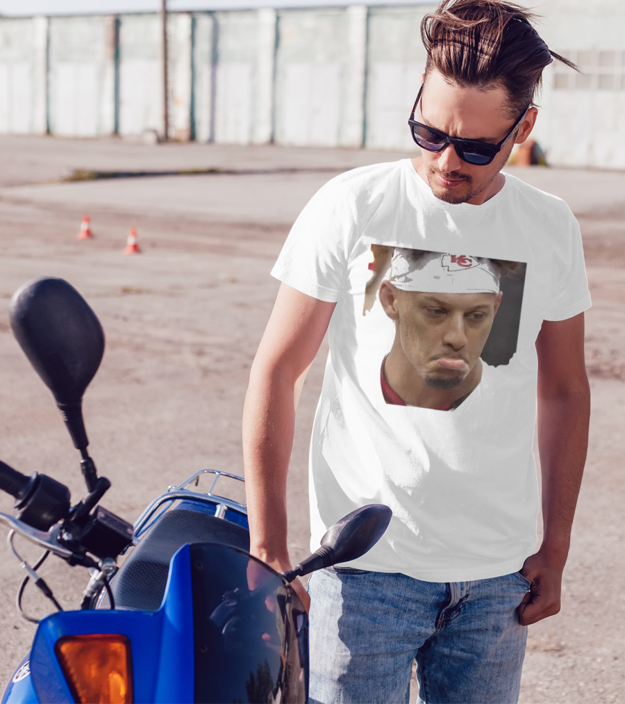 Super Sad Pat Mahomes Headband KC T-Shirt